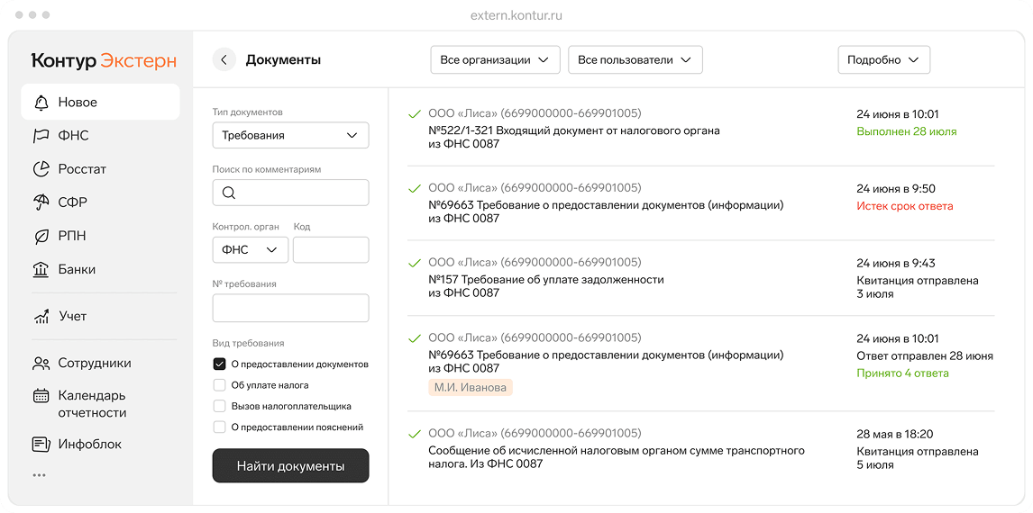 Важное под контролем